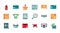 Shopping business commerce trade online icon set