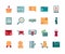 Shopping business commerce trade online icon set