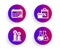 Shopping, Calendar graph and Ab testing icons set. Chemistry lab sign. Vector