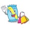 Shopping candy character cartoon style