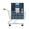 Shopping Cart With Cofee Machine Icon