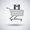 Shopping Cart With Cofee Machine Icon