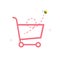 Shopping cart empty vector