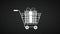 Shopping cart with giftbox inside HD animation