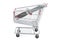 Shopping cart with hunting knife, 3D rendering