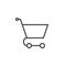 Shopping cart line icon