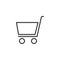 Shopping cart outline icon
