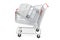 Shopping cart with receipt printer. 3D rendering