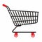 Shopping cart, sales and trade concept. Vector image.