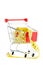 Shopping cart and tape measure