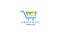 Shopping cart trolley analytic graph logo design