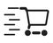 Shopping cart vector flat icon, shop pictogram