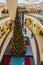 Shopping center-tall Christmas tree- Nuremberg, Germany