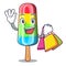 Shopping character beverage colorful ice cream stick