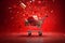 shopping concept, different presents, supermarket trolley,