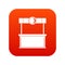 Shopping counter icon digital red