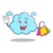 Shopping cute cloud character cartoon