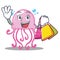 Shopping cute jellyfish character cartoon