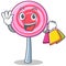 Shopping cute lollipop character cartoon