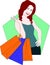 Shopping Day Flat Illustration 2