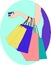 Shopping Day Flat Illustration 3