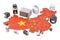 Shopping and delivery household appliances from China concept, 3