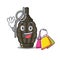 Shopping grenade in the a mascot shape