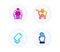 Shopping, Group and Smartphone broken icons set. Three fingers sign. Add to cart, Managers, Phone crash. Vector