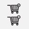 Shopping Hand Cart Icons