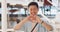 Shopping, hands in heart and face of Asian man with smile for shopping, retail and consumerism. Lifestyle, commerce and