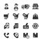 Shopping icon set, vector eps10