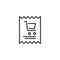 Shopping Invoice outline icon