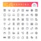 Shopping Line Icons Set