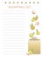 Shopping list. Apples. Vector personalized fruit shopping list. Flat design memo pages. To do.