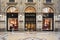 SHOPPING: Louis Vuitton boutique, Milan, Italy
