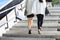 Shopping lover, Women holding shopping bags on the street.