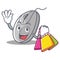 Shopping mouse character cartoon style