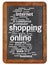 Shopping online word cloud