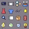 Shopping pixel icon