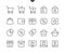 Shopping Pixel Perfect Well-crafted Vector Thin Line Icons