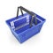 Shopping plastic basket blue