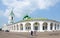 Shopping ranks and Church of Saviour in ranks, Kostroma, Russia