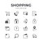 Shopping and Retail Icons Set