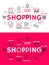 Shopping and retail outline icons