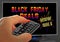 Shopping sales sale black friday deals bargains retail therapy tv screen remote control hand advert advertising slogan