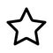 Shopping star or Add to favourites simple isolated icon for apps and websites