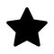 Shopping star or Add to favourites simple isolated icon for apps and websites