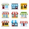 Shopping Store Flat Icon Collection