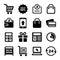 Shopping and Supermarket Services Icons Set