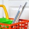 Shopping trolley with children`s books